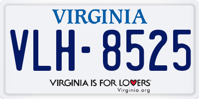 VA license plate VLH8525