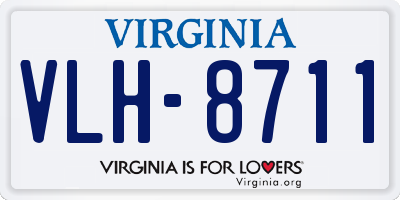 VA license plate VLH8711
