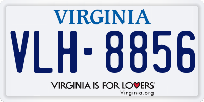 VA license plate VLH8856