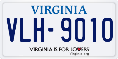VA license plate VLH9010