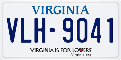 VA license plate VLH9041