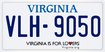 VA license plate VLH9050