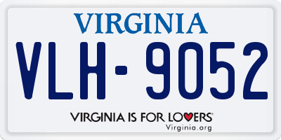 VA license plate VLH9052