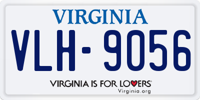 VA license plate VLH9056