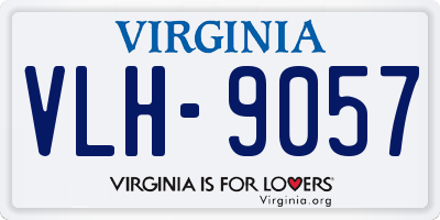 VA license plate VLH9057