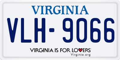 VA license plate VLH9066