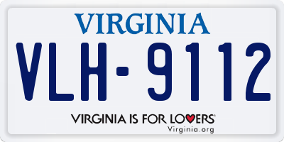 VA license plate VLH9112