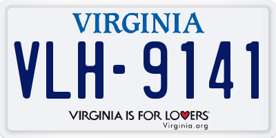 VA license plate VLH9141