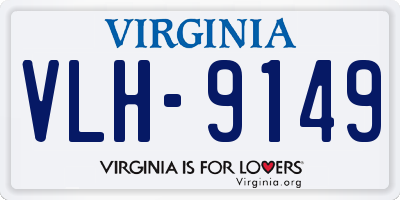 VA license plate VLH9149