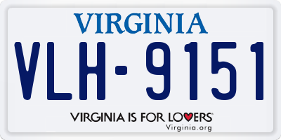 VA license plate VLH9151