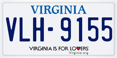 VA license plate VLH9155