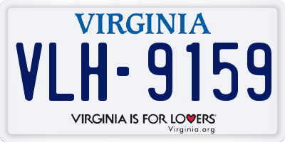 VA license plate VLH9159