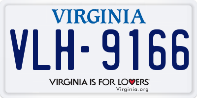 VA license plate VLH9166