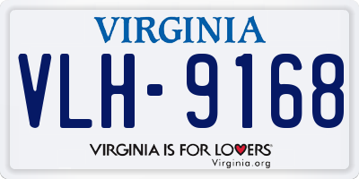 VA license plate VLH9168