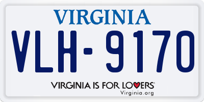 VA license plate VLH9170