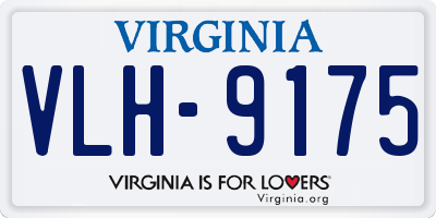 VA license plate VLH9175