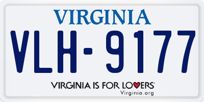VA license plate VLH9177