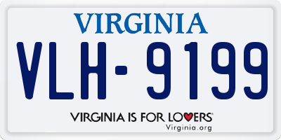 VA license plate VLH9199