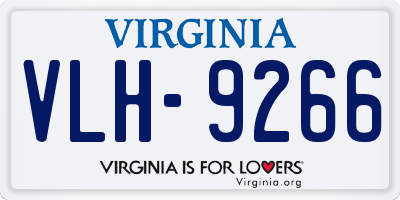 VA license plate VLH9266
