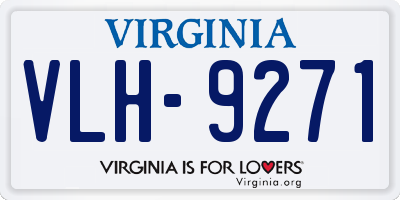 VA license plate VLH9271