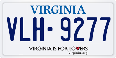 VA license plate VLH9277