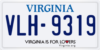 VA license plate VLH9319