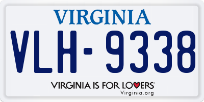 VA license plate VLH9338