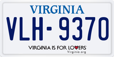 VA license plate VLH9370