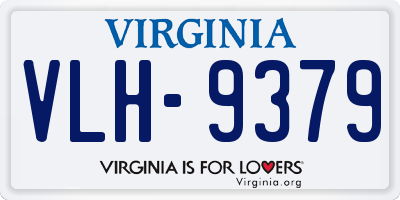 VA license plate VLH9379