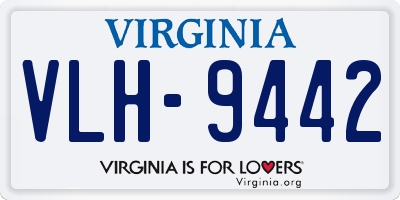 VA license plate VLH9442