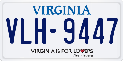 VA license plate VLH9447