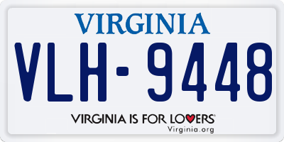 VA license plate VLH9448