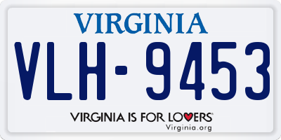 VA license plate VLH9453