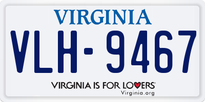 VA license plate VLH9467