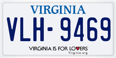 VA license plate VLH9469