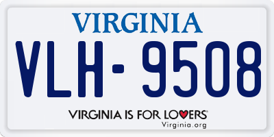 VA license plate VLH9508
