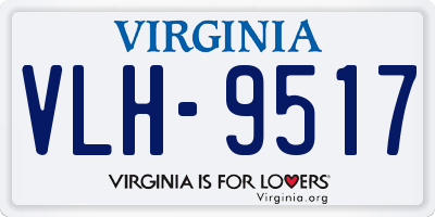 VA license plate VLH9517