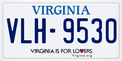 VA license plate VLH9530