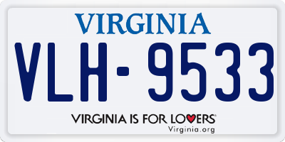 VA license plate VLH9533