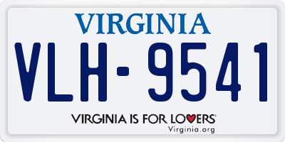VA license plate VLH9541
