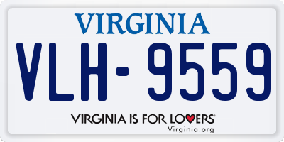 VA license plate VLH9559
