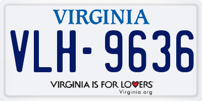 VA license plate VLH9636