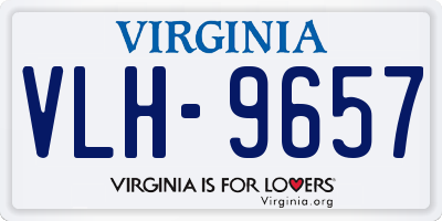 VA license plate VLH9657