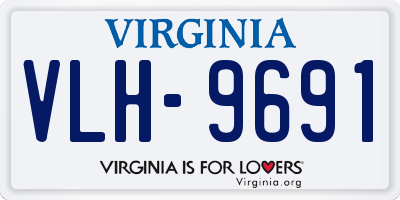 VA license plate VLH9691