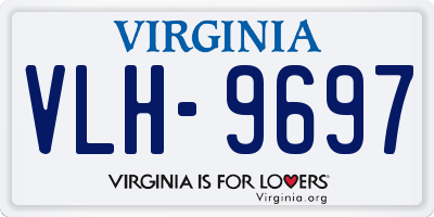 VA license plate VLH9697