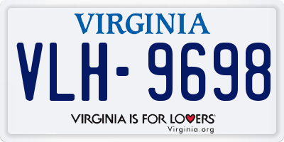 VA license plate VLH9698