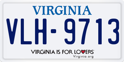 VA license plate VLH9713