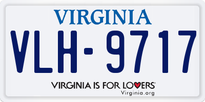 VA license plate VLH9717