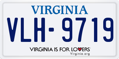 VA license plate VLH9719