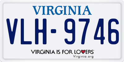 VA license plate VLH9746